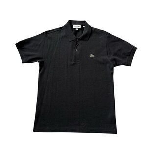 NWOT Lacoste polo shirt, embroidered alligator logo on front, dark gray